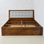 Solid Wood Abran Bed Box Storage Bed