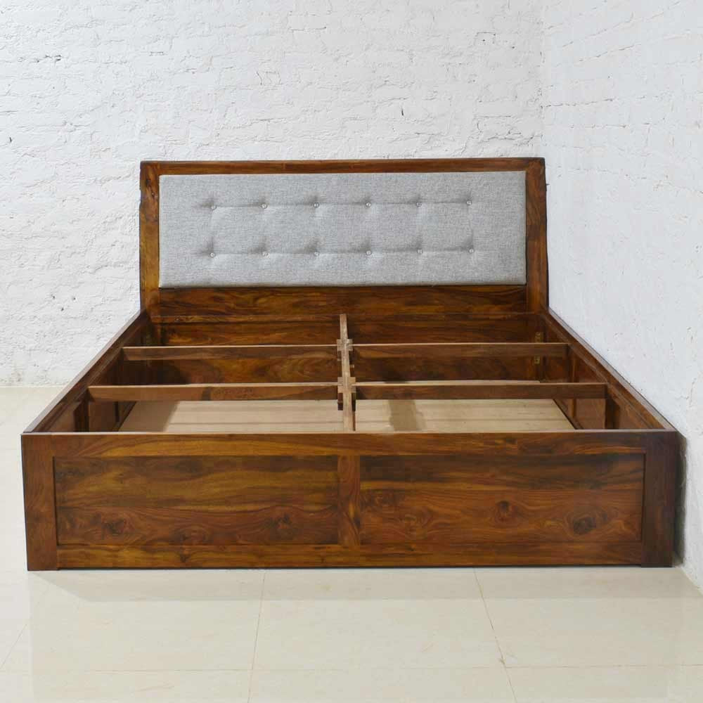 Solid Wood Abran Bed Box Storage Bed