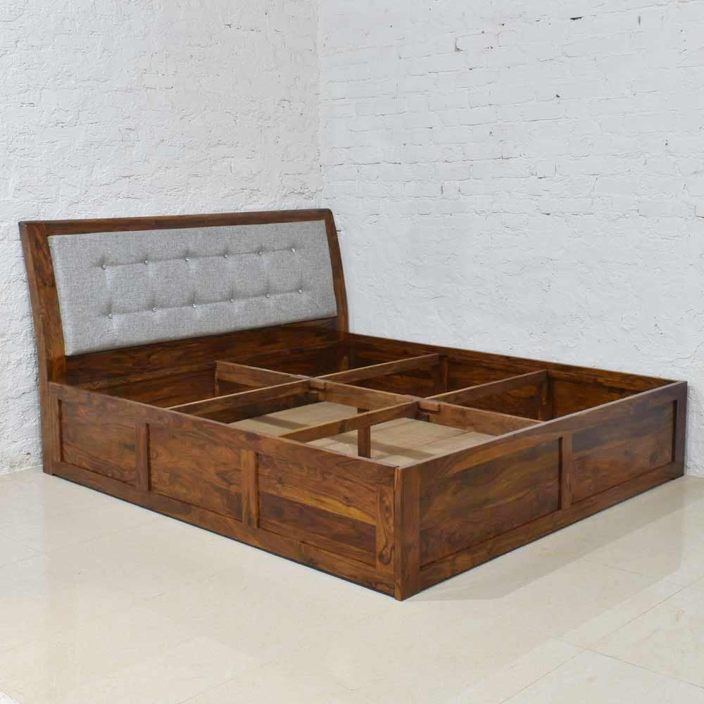 Solid Wood Abran Bed Box Storage Bed