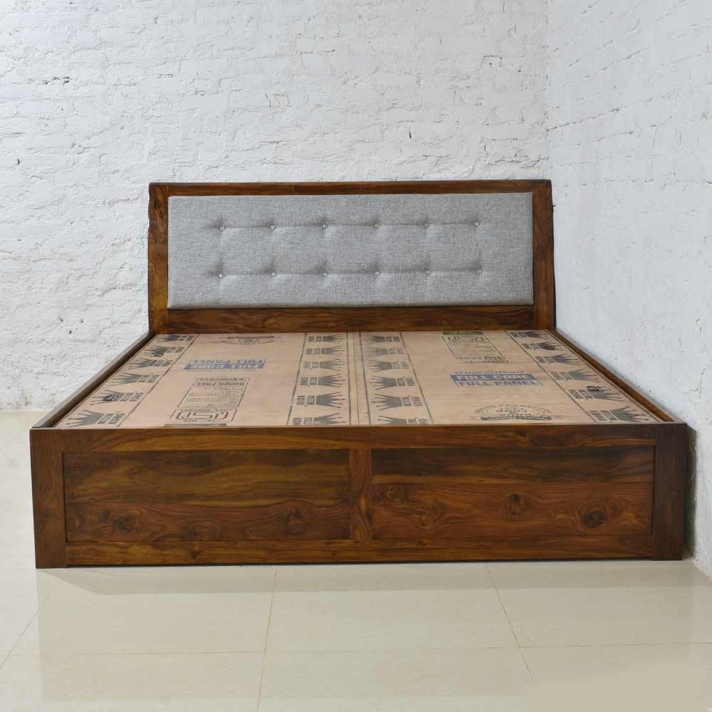 Solid Wood Abran Bed Box Storage Bed