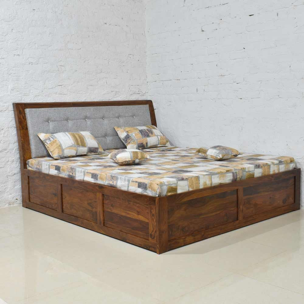Solid Wood Abran Bed Box Storage Bed