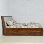 Solid Wood Abran Bed Box Storage Bed