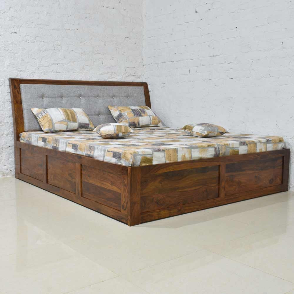 Solid Wood Abran Bed Box Storage Bed