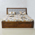 Solid Wood Abran Bed Box Storage Bed